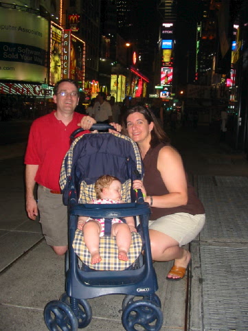 On Times Square a couple days before it went dark...